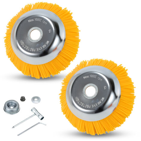 TIGER Unkrautbürste PBT-gelb, NW 20 Mm Anbauteil An MS Bis 35,0 Ccm, Z.B. STIHL | 763-10