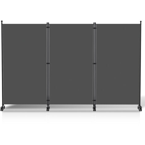 VINGO Paravent auf Rollen Outdoor Raumteiler Garten Spanische Wand