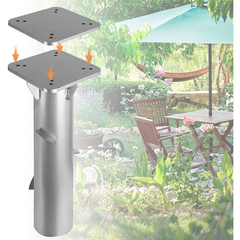 VINGO 2x16cm Sonnenschirmständer Einbetonieren Sonnenschirm Universal