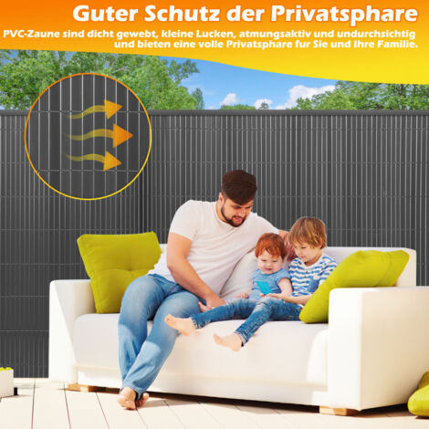 Grünes PVC-Sichtschutzgitter 50x150 Cm – Künstliche Hecke Zum Ausziehen, Für Garten & Balkon