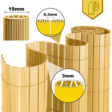 VINGO PVC Sichtschutzmatte UVSchutz Sichtschutzzaun Balkon Terrasse