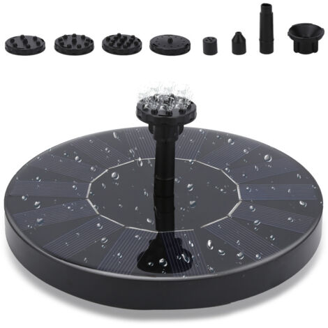 UISEBRT Solar Teichpumpe 1.8W - Springbrunnen Für Garten, Ohne Strom