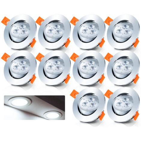 YUENFONG 20er Set LED Einbaustrahler, 5W, Warmweiß/kaltweiß, IP21 - Flache Spots Für Decke