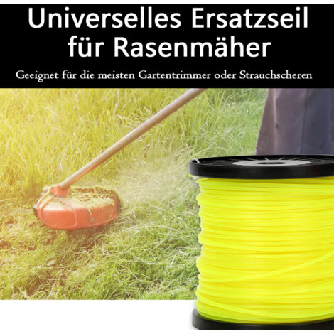 Snowchecking Trimmerfaden 1,6mm X 200m - 2 Stück Nylon Mähfaden Ersatz
