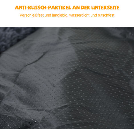 VINGO Hundebett Hundebetten ANIMALS Weiches Katzenbett Schlafplatz Hundekissen Plüsch dunkelgrau 100cm
