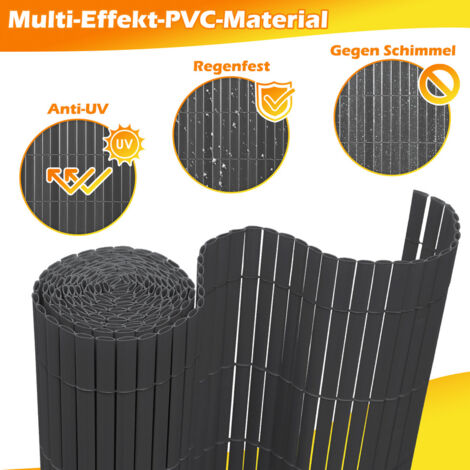 VINGO Sichtschutzmatte PVC Sichtschutz Sichtschutzzaun Garten Balkon