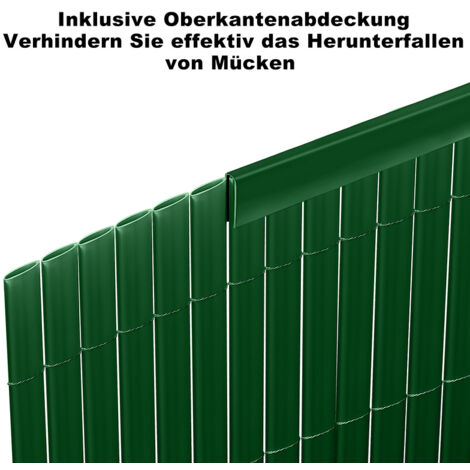 AEREY Balkon Sichtschutz 135x550 Cm - Dunkelgrün, Für Garten, Pool, Terrasse