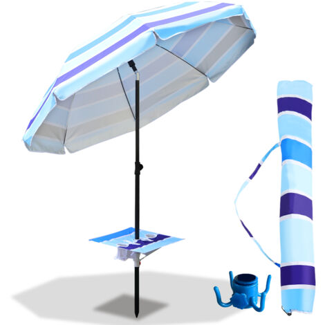 (Deactive)VINGO Strandschirm Sonnenschirm 210 cm mit Tasche