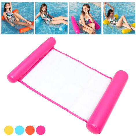 2 Stück Luftmatratzen Für Den Pool – 125x69 Cm, 4-in-1 Hängematte/Liegestuhl, Aus PVC, Trägt Bis 120 Kg