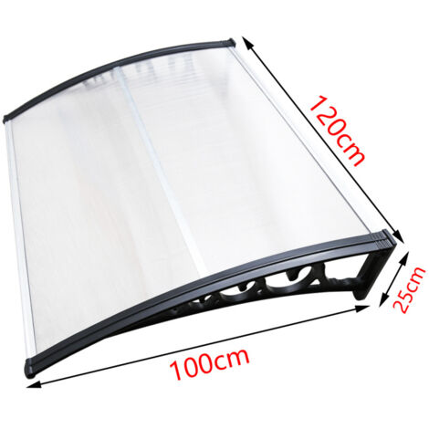 Vordach Haustür 200cm Transparent | Pultdach Aus Polycarbonat