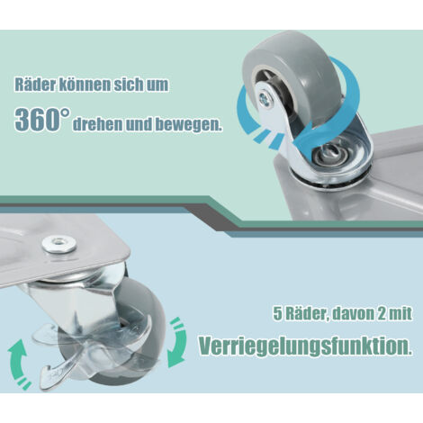 Transportroller Rollbrett Möbelroller 2 Stück Rol Produktbild-Vorschau 4