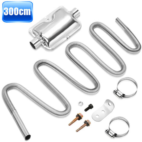 DROMEDARYA Abgasschlauch 300 Cm Edelstahl - Für Standheizung & Stromerzeuger