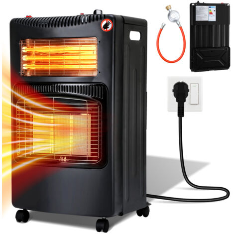 Hebitod Gasheizofen Indoor - 4200W Infrarot Heizung Mit 3 Stufen & Sicherheitsabschaltung