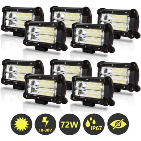 10X 48W LED Arbeitsscheinwerfer 12V 24V Offroad Scheinwerfer