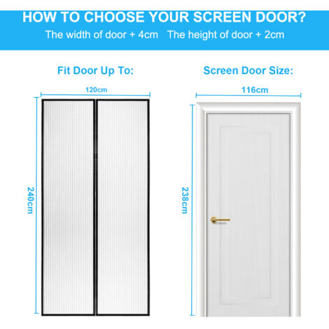 Magnet Fliegengitter 120x100 Cm - Insektenschutz Für Türen & Fenster | Weiß