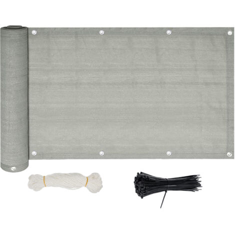 Bettang Balkon-Sichtschutz – 0,65x6,5 M, 160 G/m², Aus Polyester, UV-beständig, Mit Befestigung