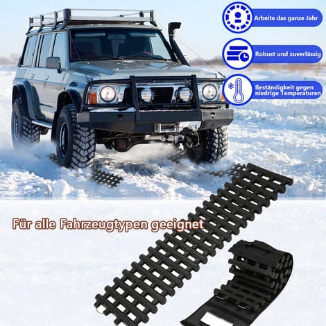 VINGO 2x Anfahrhilfe Sand Fahrzeug Schnee Rampen Road Traction Mats Auto  board mit Aufbewahrungstasche