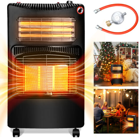 Yakimz Gasheizofen 4,2KW Faltbar - 3 Heizstufen Mit ODS Und Kippschutz