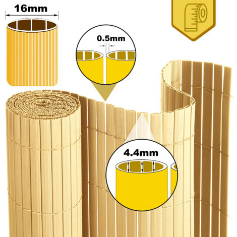 VINGO Sichtschutzmatte PVC Sichtschutz Garten Sichtschutzzaun Balkon