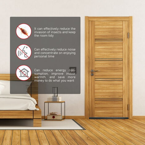 VINGO Tür unten Zugluftstopper, mit Funktionen wie Windschutzscheibe,  Schalldämmung, wasserdicht und insektensicher, geeignet für Türspalte,  Schlafzimmer