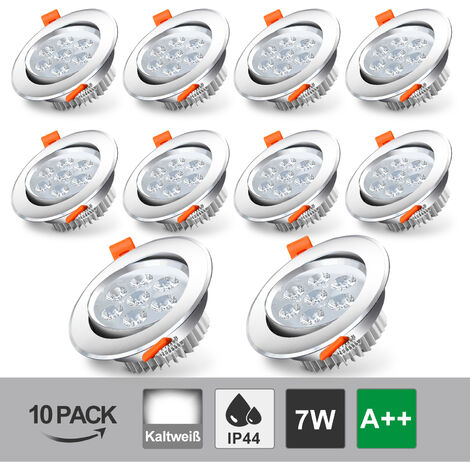 Beleuchtung Möbel & Wohnen 6X LED Spot 3-7W Einbaustrahler Set Einbauleuchte Dec