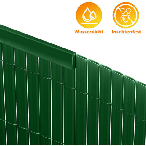 AEREY Balkon Sichtschutz, 80x650 Cm, Dunkelgrün – Wetterbeständig, Für Terrasse & Garten