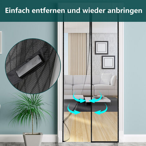 (Deactive)VINGO Fliegengitter Tür 100 x 220 cm Insektenschutz