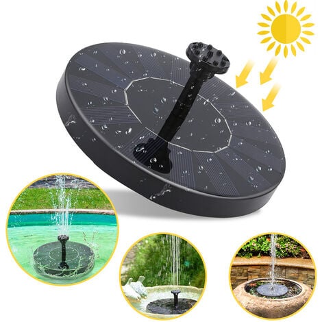 (Deactive)VINGO Solar Springbrunnen Outdoor Solar Teichpumpe mit 1.5W