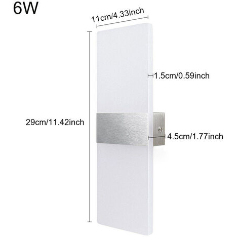 VINGO LED Wandleuchte 6W Flurleuchte Innen Wandstrahler Wandlampe Außen Flurlampe Warmweiß
