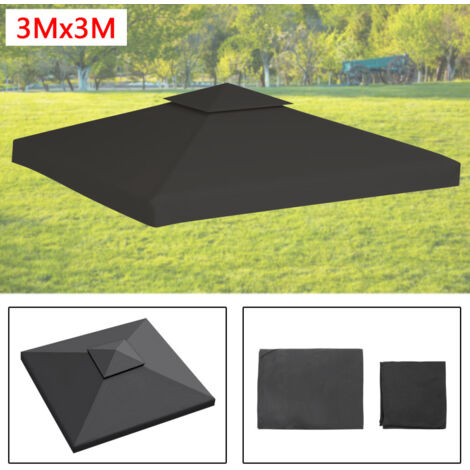 VINGO Ersatzdach Ersatzbezug 3x3M Dachplane für Partyzelt Ersatzplane