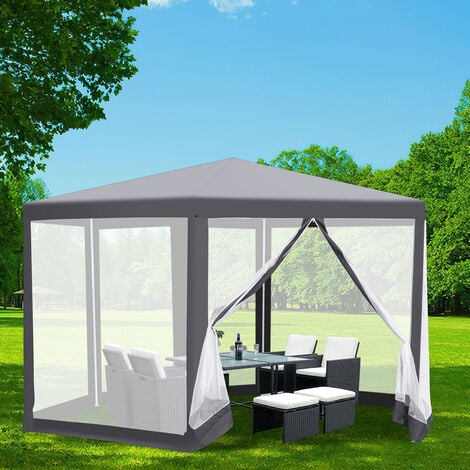 VINGO Pavillon mit Festzelt Partyzelt Grillen Picknicks