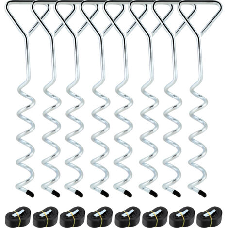 Bodenanker 12 Stück - 30cm U-Form Erdanker Für Trampolin & Zelte