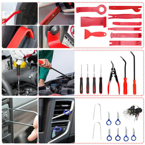 VINGO Auto Demontage Werkzeuge Innenraum Verkleidungs,158tlg Car Audio, DVD  und Nevigation Tool für Fahrzeug Dash