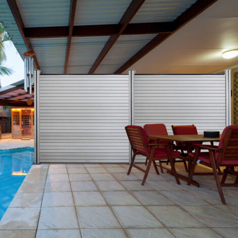 VidaXL WPC Zaunelement Set 1391x186 Cm Schwarz – Mit Pfosten & Sockel | Sicht‑ & Windschutz