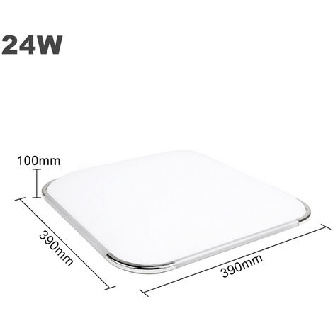 LED Deckenleuchte Deckenlampe Dimmbar 24W Modern Deckenbeleuchtung Led für Schlafzimmer Badezimmer Küche Gang Balkon (RGB 2700K-6500K)
