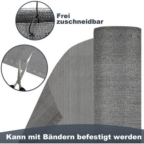 VINGO 1.8x20m Balkonsichtschutz Sichtschutzfolie Blickdicht Zaun Garten