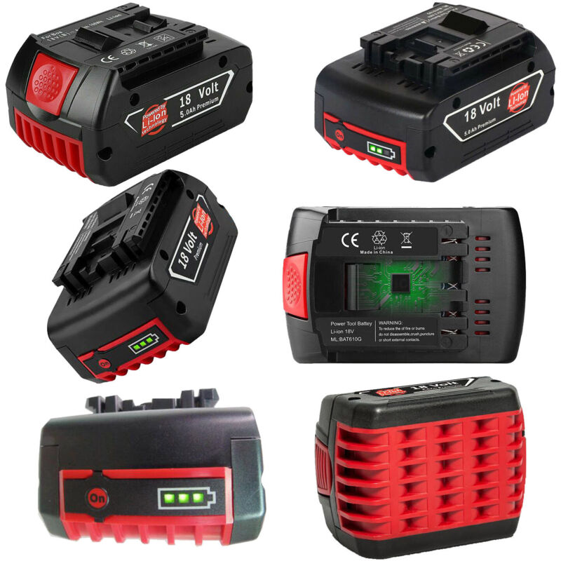 4 Batterie 18V 12.0Ah Compatibili Bosch Professional (GBA/GSR/GSB) - Li-Ion, 10 Anni Garanzia