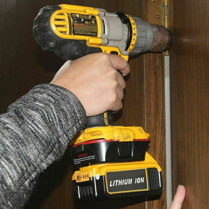 2 Batteries Dewalt 18V 5.0Ah Remplacement - Compatible DCB184, DCB200, DCB201, Etc. - Avec Indicateur LED - Jaune