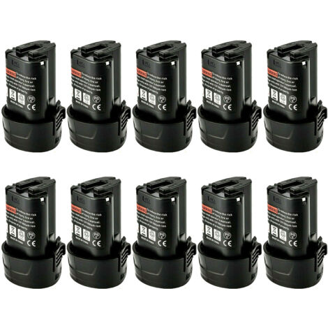 10XBatterie pour Makita BL1013 10.8 V 1500 mAh pour Makita Batterie BL1014 BL1015 194551-4 2 195332-9 194550-6 DF330D LCT203W 194550-6 195332-9 FD01ZW (1/5)