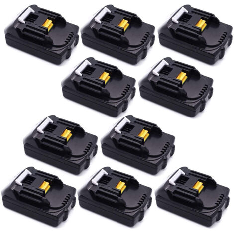 10X BL183B 3,0Ah Batterie Pour Makita 18V BL1850B BL1860 BL1840B BL1830B BL1820B BL1815 BL1815N LXT400 pour Makita Batteries d'outils avec indicateur LED 18V Li-thium LED Compatible avec DC18RC DC18