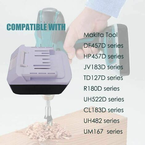 18V 3,0Ah Batterie Pour Makita G-Série BL1813G BL1815G BL1820G BL1830G HP457D DF457D TD127D JV183D UE EN (CEI) 62133, CE