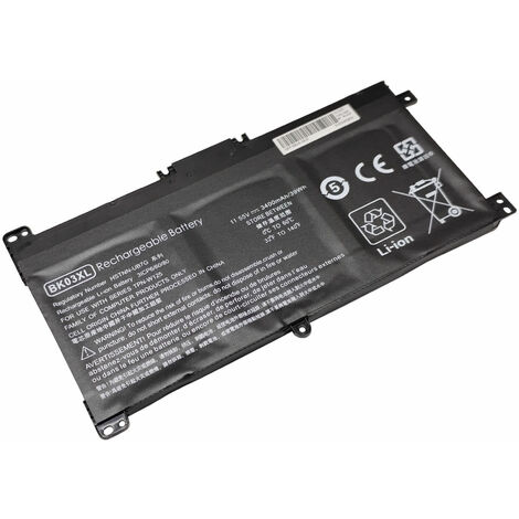 BK03XL Batterie 3400 mAh pour ordinateur portable, remplacement pour HSTNN-LB7S HSTNN-UB7G TPN-W125, 11.4 V Batterie Compatible avec HP Pavilion X360 Convertible PC 14 X360 Convertible PC 14 m (1/5)