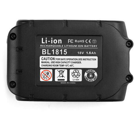 2X Batterie pour Makita BL1815 BL1815N 18 V/1,5 Ah Li-Ion 196235-0 194205-3 194309-1 194513-2 LXT400 194204-5 195445-6 BMR100