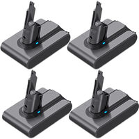4X V7 Batterie pour Dyson Batterie Dyson 21,6V 4000mAh SV11 V7 Cordless V7 Extra V7 trigger + V7 motor head V7 Pro V7 fluffy V7 mattress