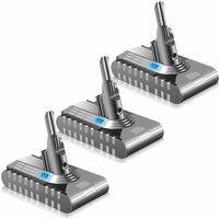 3X Batterie V8 pour Dyson Batterie Dyson 21,6V 4000mAh Dyson V8 Vacuum Cleaner 21.6 V V8 Battery pour Dyson V8 Absolute / V8 AnimalV8 Fluffy / V8 Exclusive / V8 SV10 Motorhead