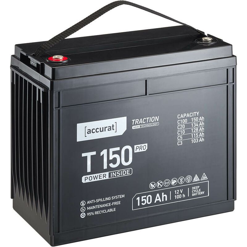 Accurat Traction LiFePO4 Batterie T150-12V, 150Ah - Lithium