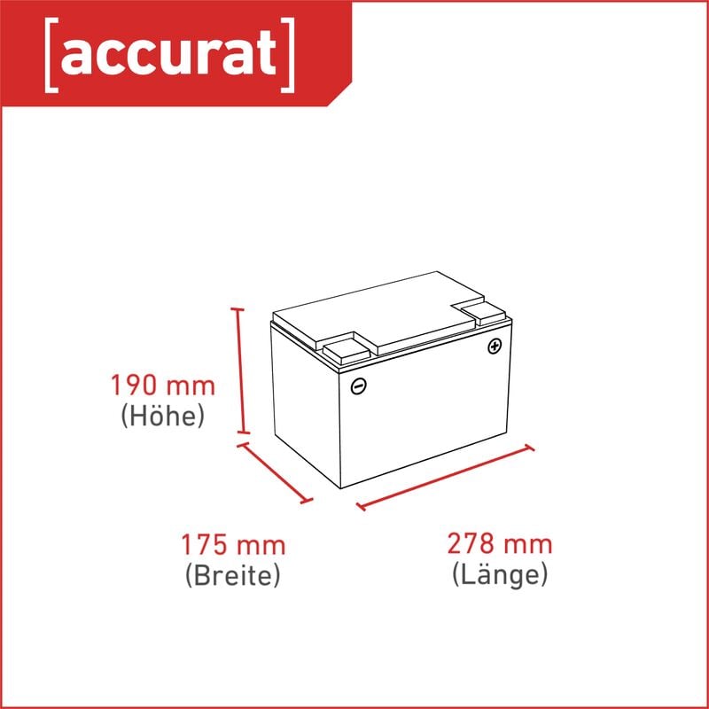 Accurat Traction T80 AGM Batteries Décharge Lente 80Ah