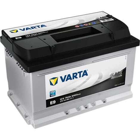 VARTA E9 Black Dynamic 12V 70Ah 640A Batteries voiture (570 144 064) 278 x  175 x, batterie 60ah 640a 