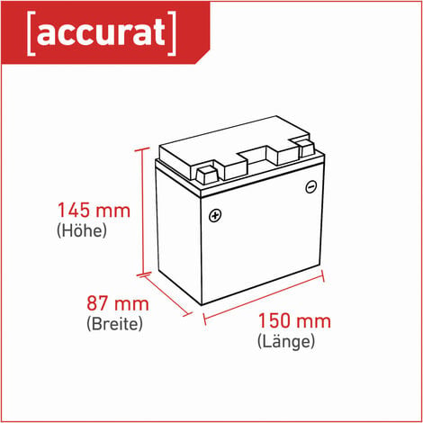 CranQ YTX4L-BS Batterie Moto/Quad AGM 12V 55 A 4Ah 114 x 70 x 85