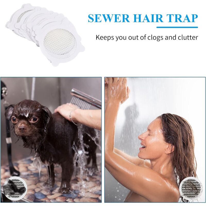 Kit filtro per capelli per doccia, filtro per capelli di ricambio, compatibile con i tappi di scarico 6960, 6963, 6961, 6962
